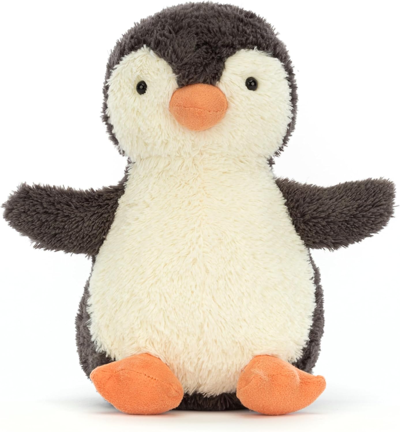 Jellycat Peanut Penguin Stuffed Animal, Medium Black and White