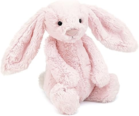 Jellycat Bashful Pink Bunny Stuffed Animal, Medium