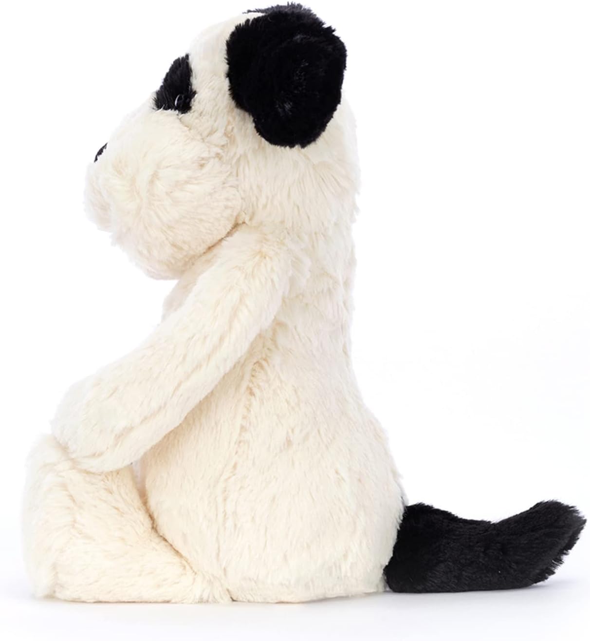 Jellycat Bashful Black and Cream Puppy Stuffed Animal, Medium, 12 inches