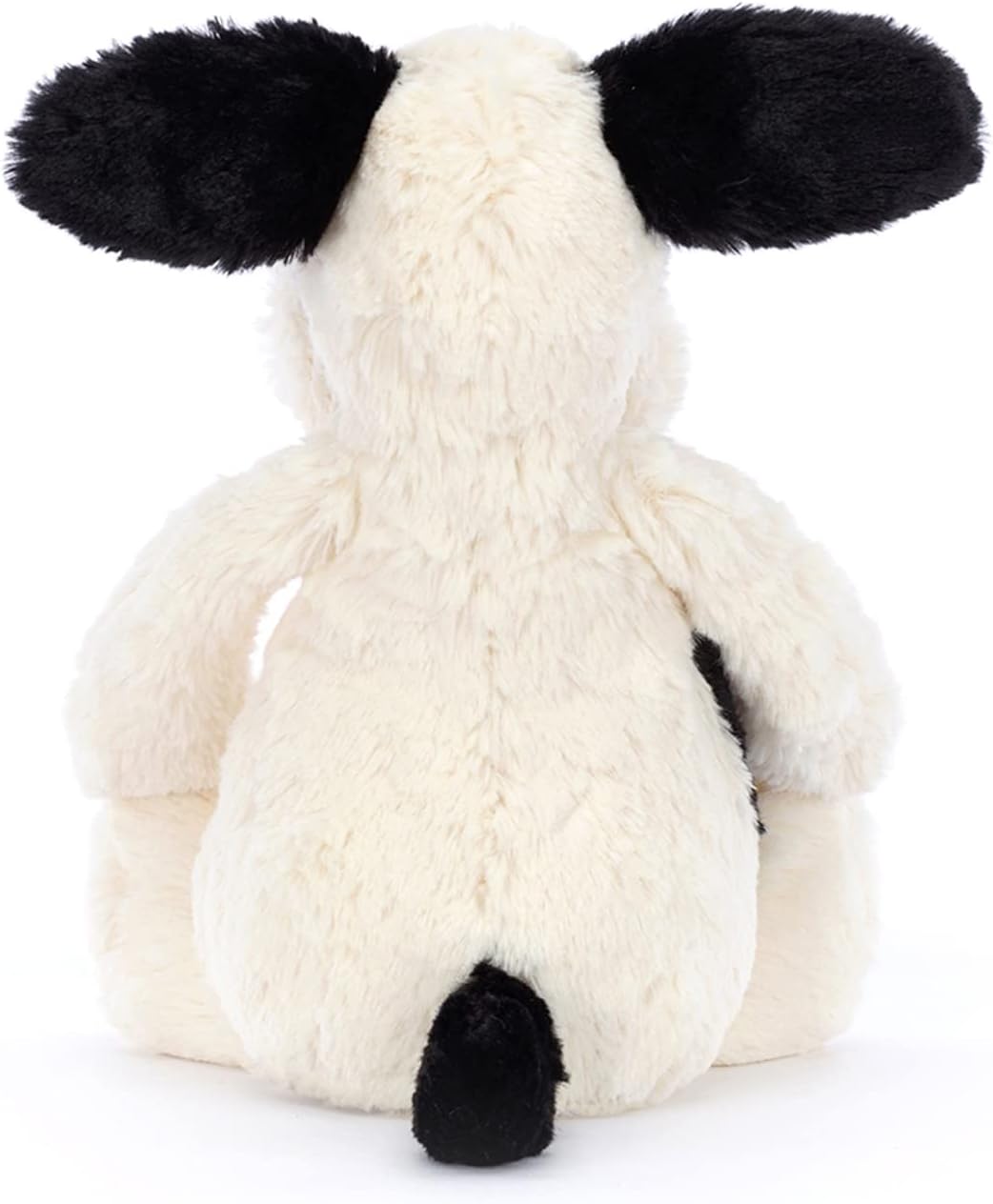 Jellycat Bashful Black and Cream Puppy Stuffed Animal, Medium, 12 inches