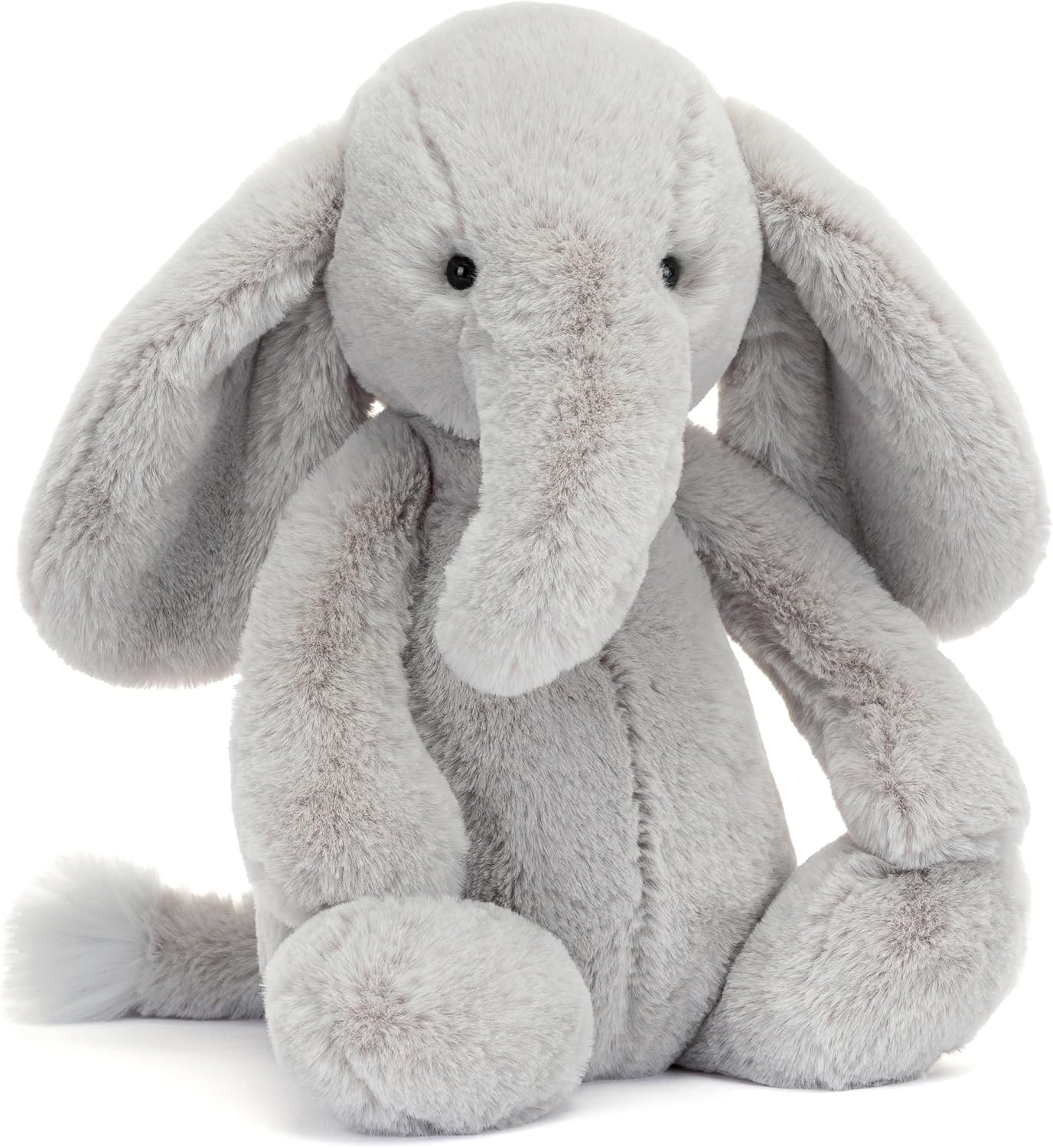 Jellycat Bashful Luxe Elephant Thuddeus Stuffed Animal, Medium