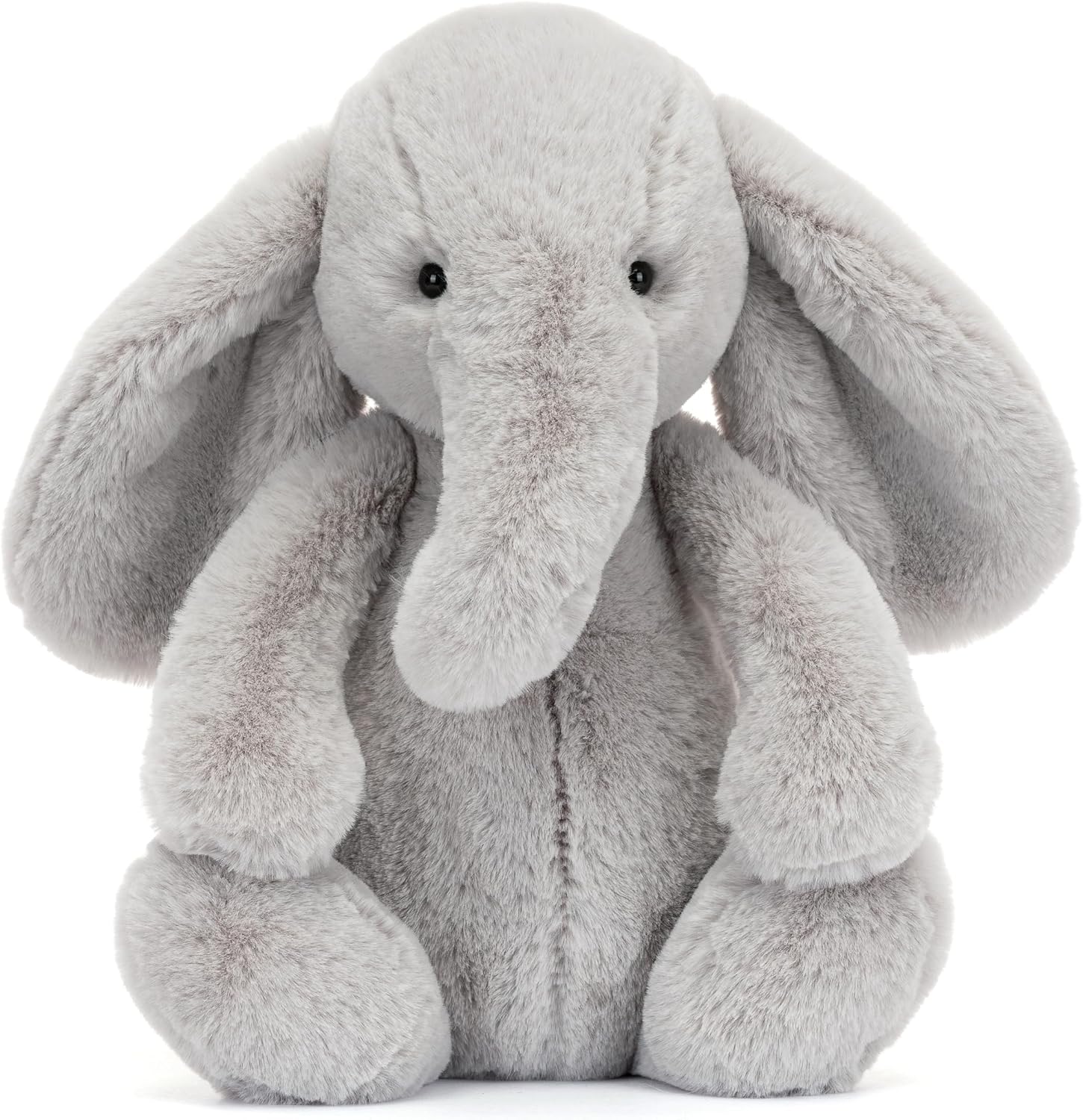 Jellycat Bashful Luxe Elephant Thuddeus Stuffed Animal, Medium