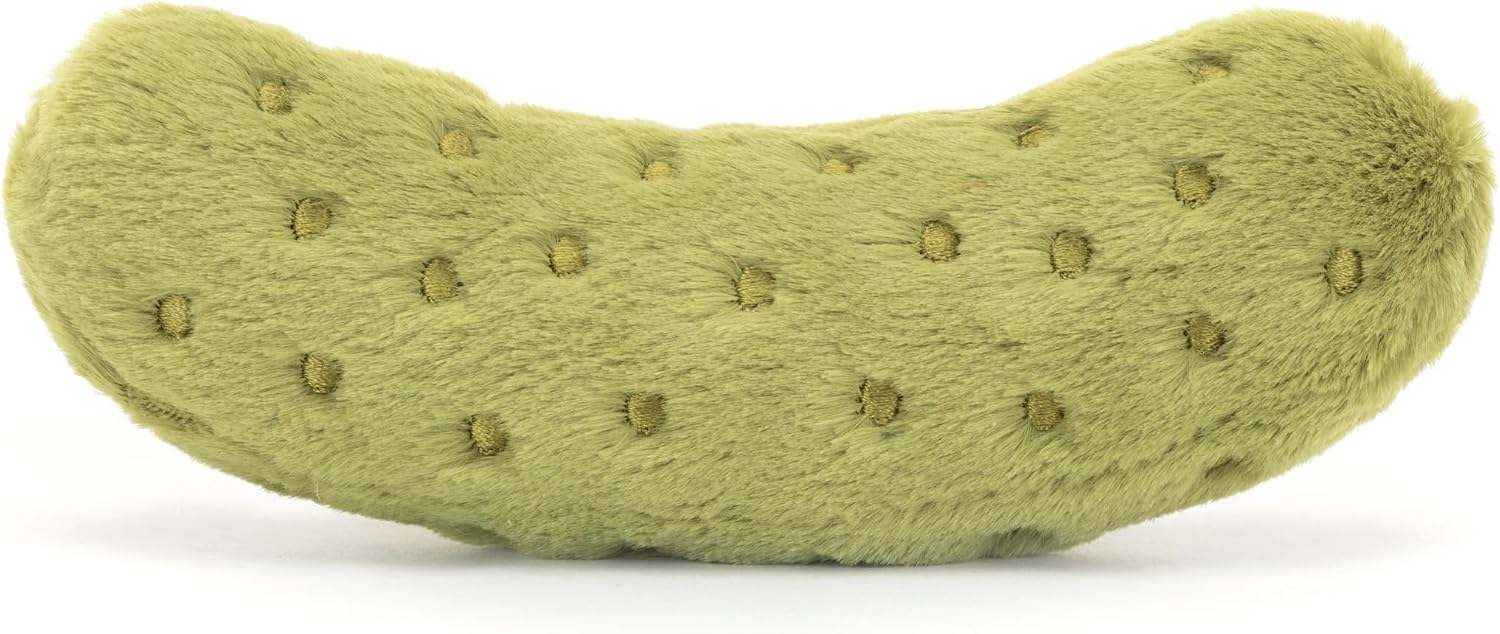 Jellycat Amuseables Pickle Stuffed Toy, 6 inches - Vegetable Plush - Fun Gift Idea
