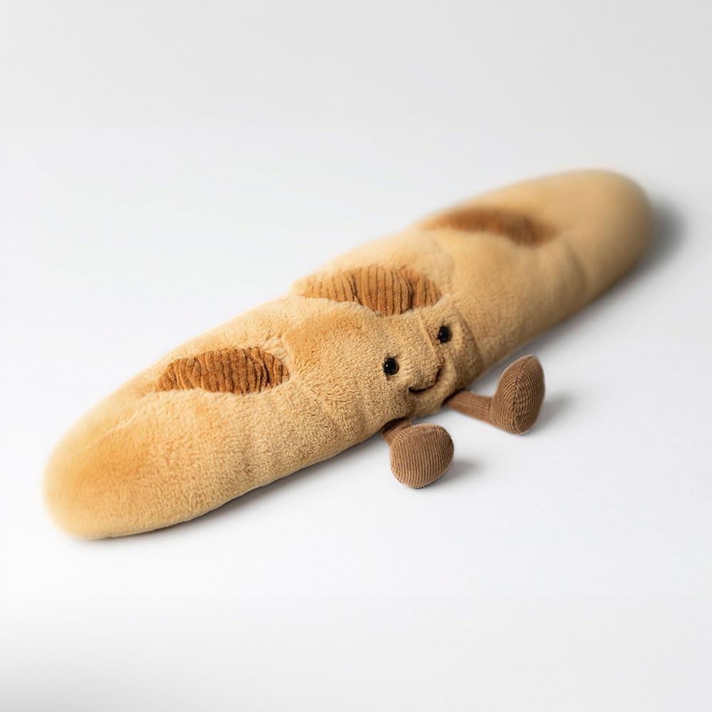 Jellycat Amuseables Baguette Stuffed Toy, 13.5 inches - Food Plush - Fun Gift Idea
