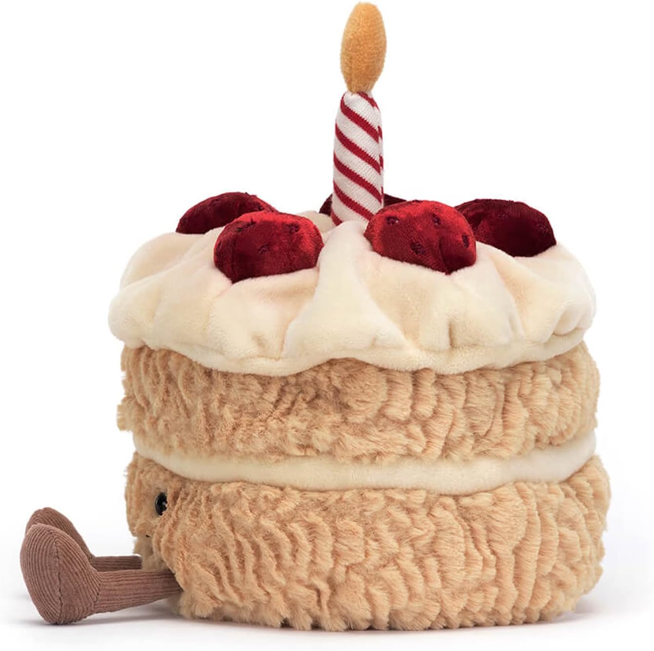 Jellycat Amuseables Birthday Cake Stuffed Toy, 6 inches | Dessert Plush | Birthday Gift