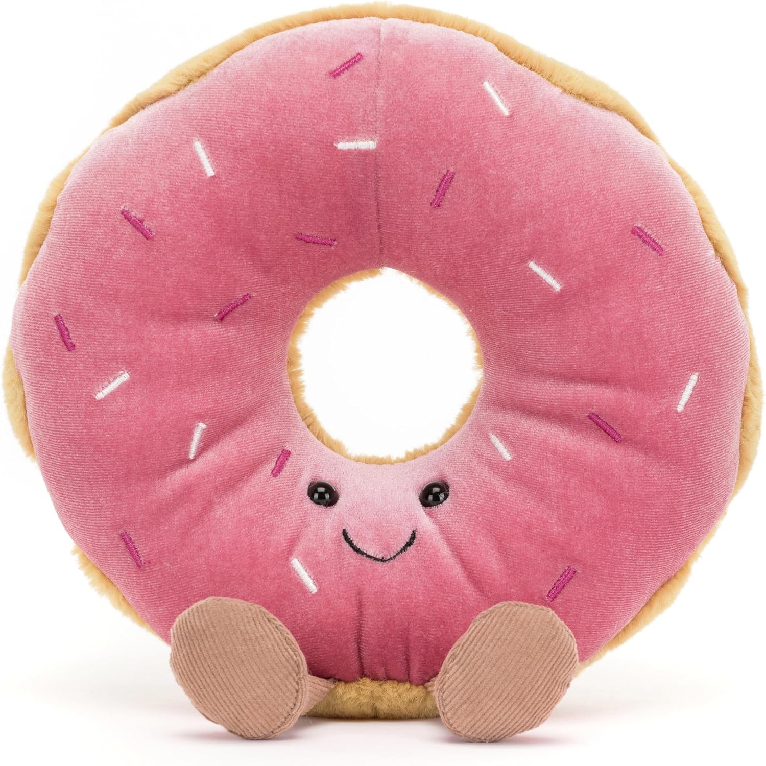 Jellycat Amuseables Doughnut Stuffed Toy, 7 inches - Pastry Plush - Fun Gift Idea