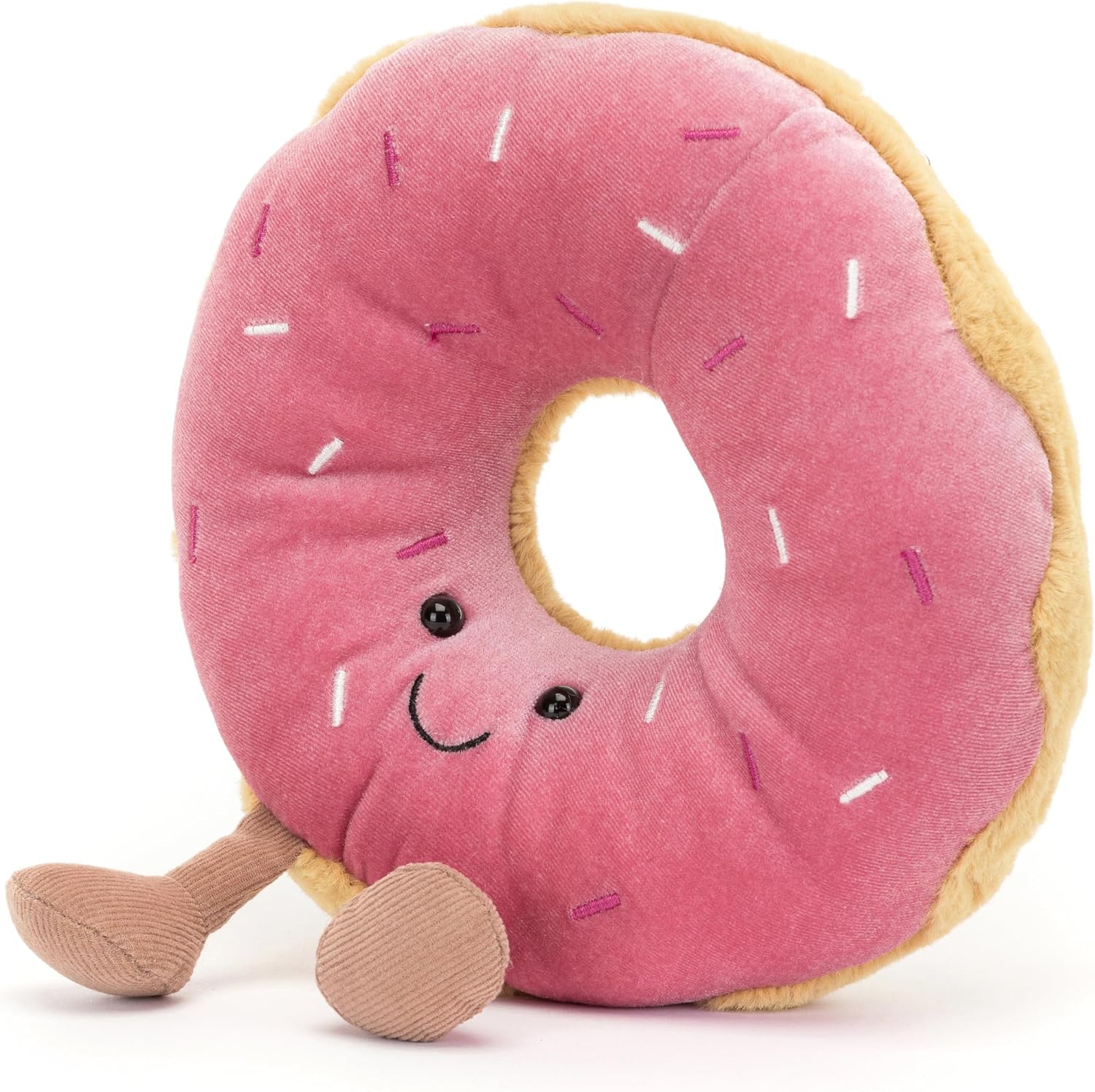 Jellycat Amuseables Doughnut Stuffed Toy, 7 inches - Pastry Plush - Fun Gift Idea