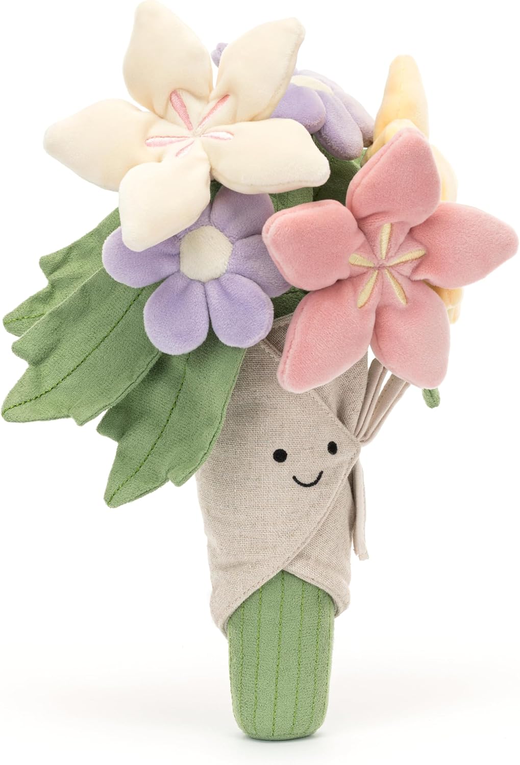 Jellycat Amuseables Bouquet of Flowers Stuffed Toy, 12 inches - Plant & Flower Plush - Fun Décor & Gift