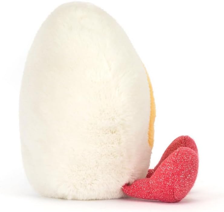 Jellycat Amuseables Heart Boiled Egg Plush, 3 Inch Sitting Height