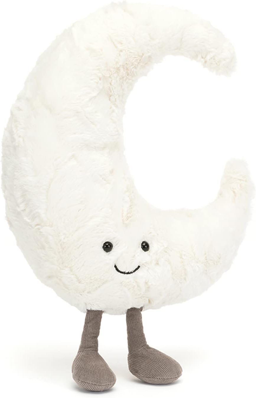 Jellycat Amuseables Moon Stuffed Toy, Medium 10.5" - Moon Plush - Fun Gift Idea