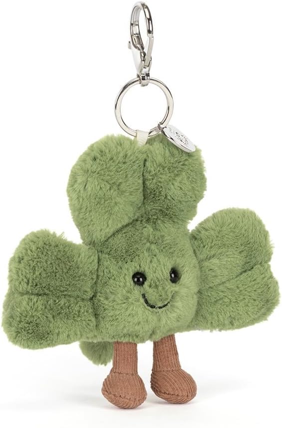 Jellycat Amuseables Siofra Shamrock Bag Charm - Jellycat Spring Collection 2026 Exclusive