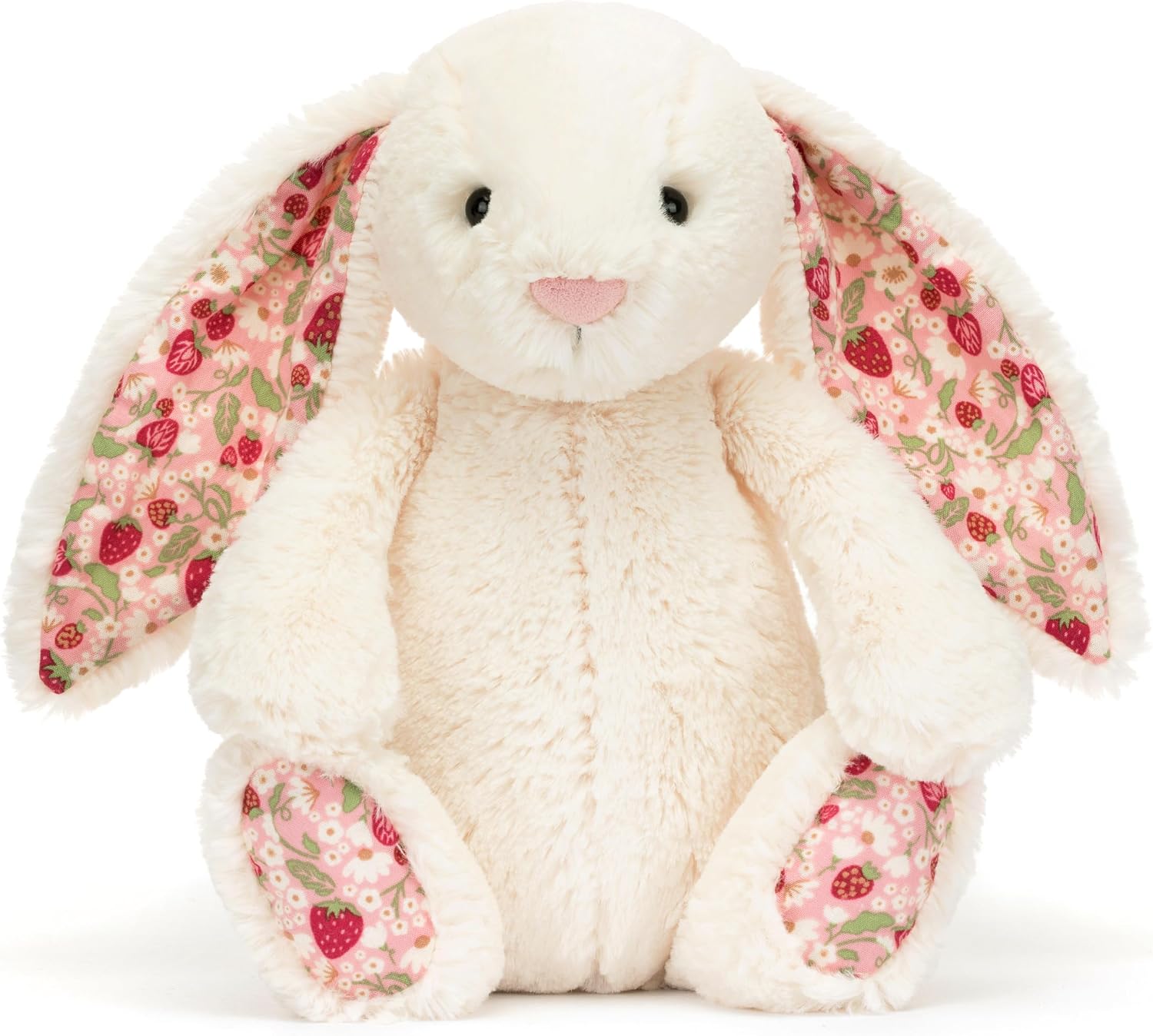 Jellycat Blossom Cream Bunny, Berry, Medium