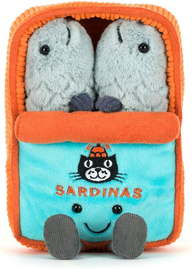 Jellycat Amuseables Sardine Tin Silver