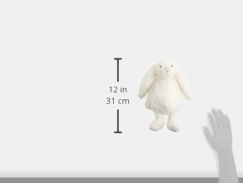 Jellycat Bashful Cream Bunny Stuffed Animal, Medium, 12 inches