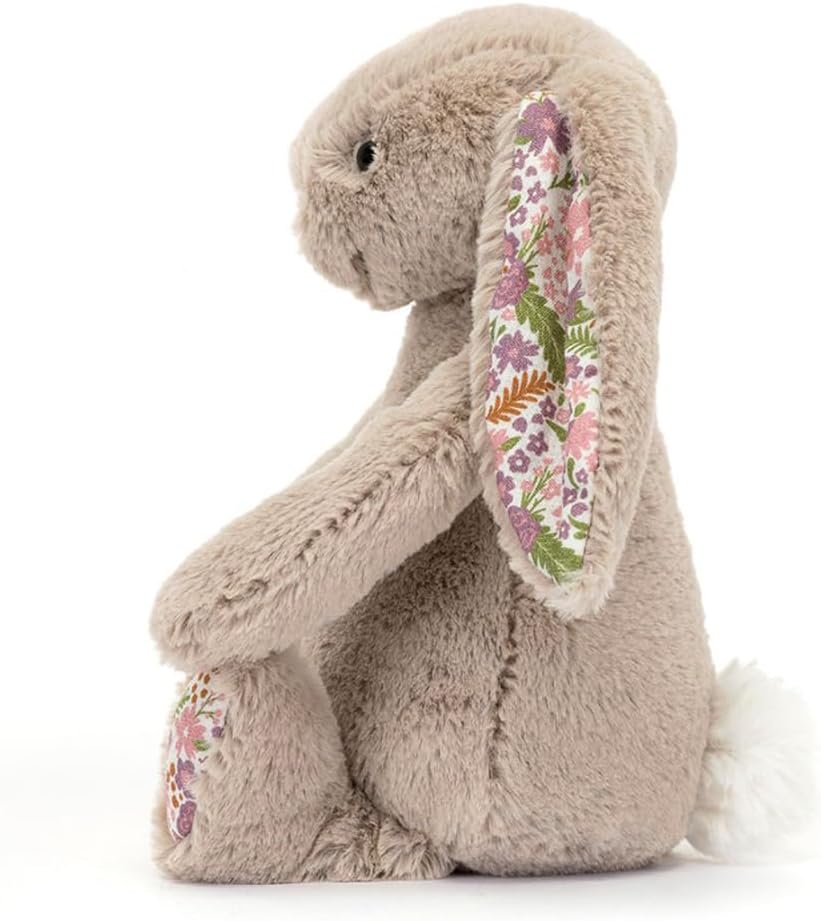 Beige Blossom Bunny 'Petal' by Jellycat SMALL 7 inches