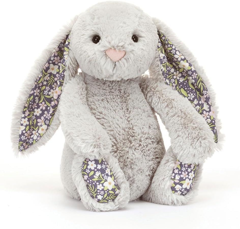 Silver Grey Bunny 'Bloom' by JellyCat SMALL 7 inch