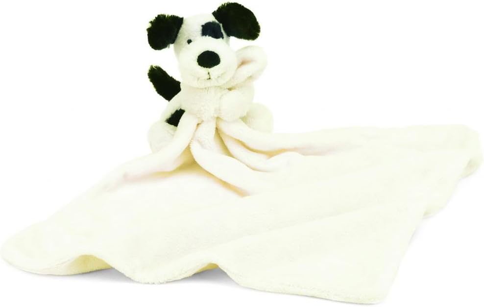 Jellycat Bashful Black and Cream Puppy Baby Security Blanket